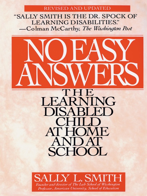 Title details for No Easy Answer by Sally Smith - Available